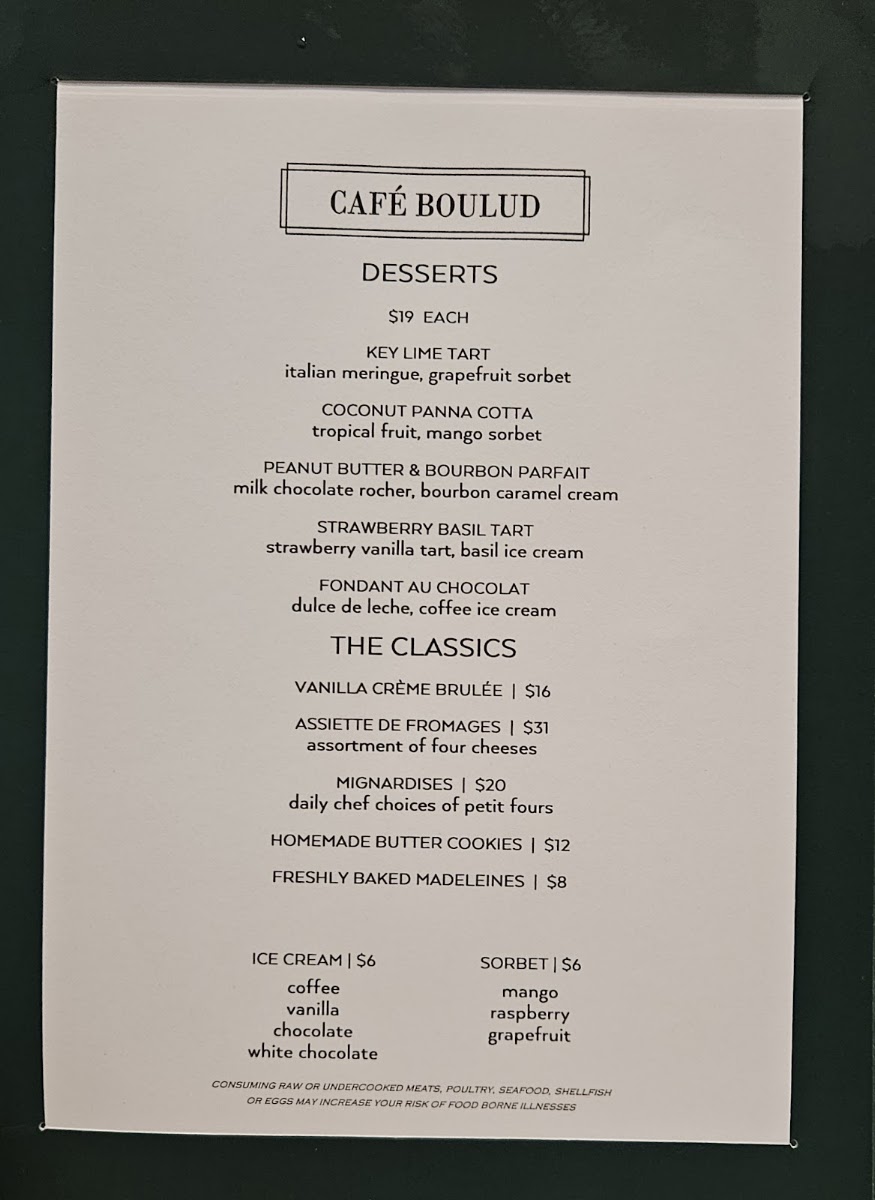 Cafe Boulud Menu 3