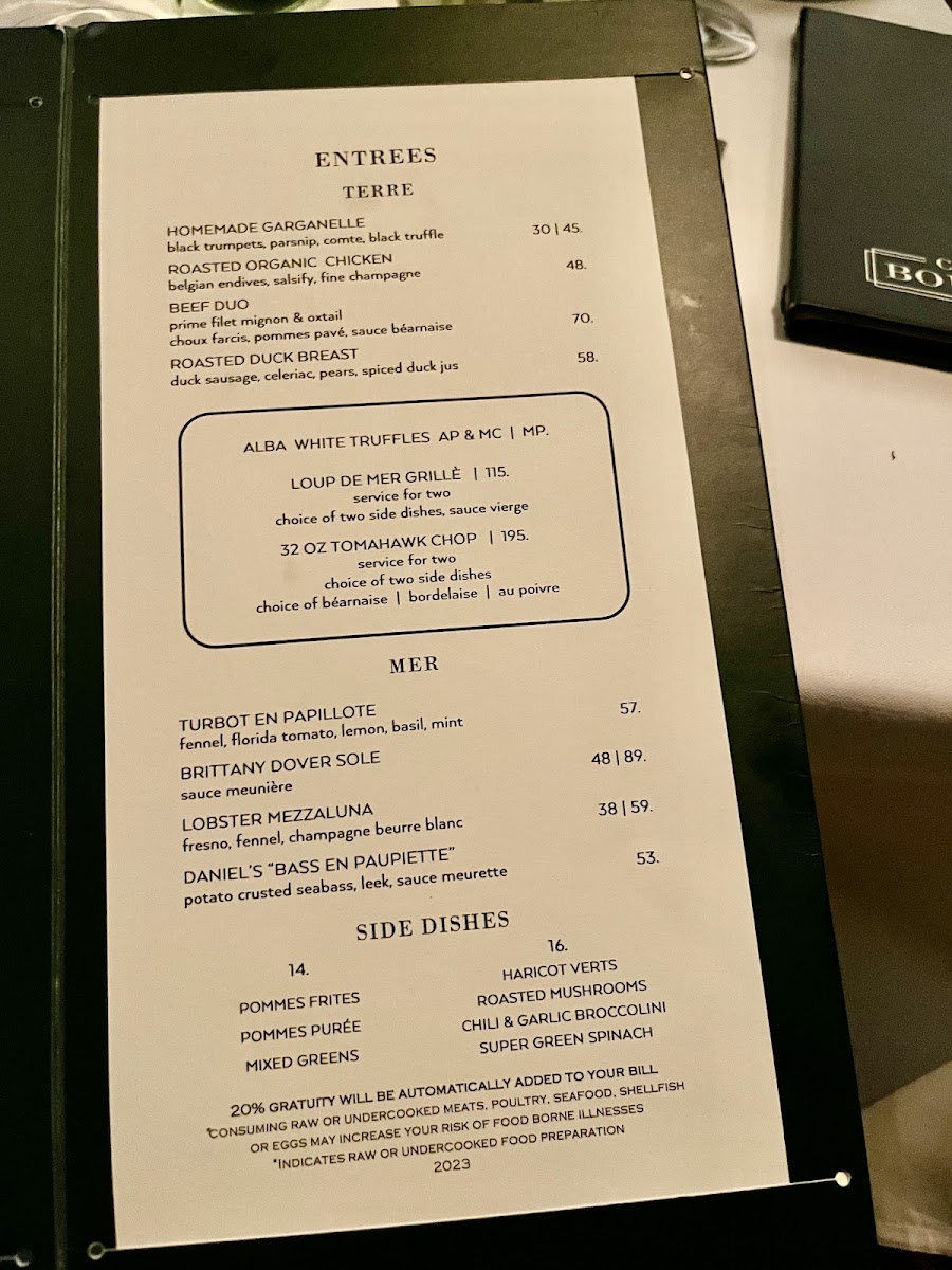 Cafe Boulud Menu 4