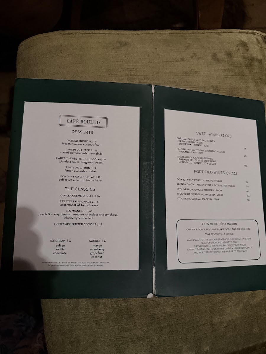 Cafe Boulud Menu 5