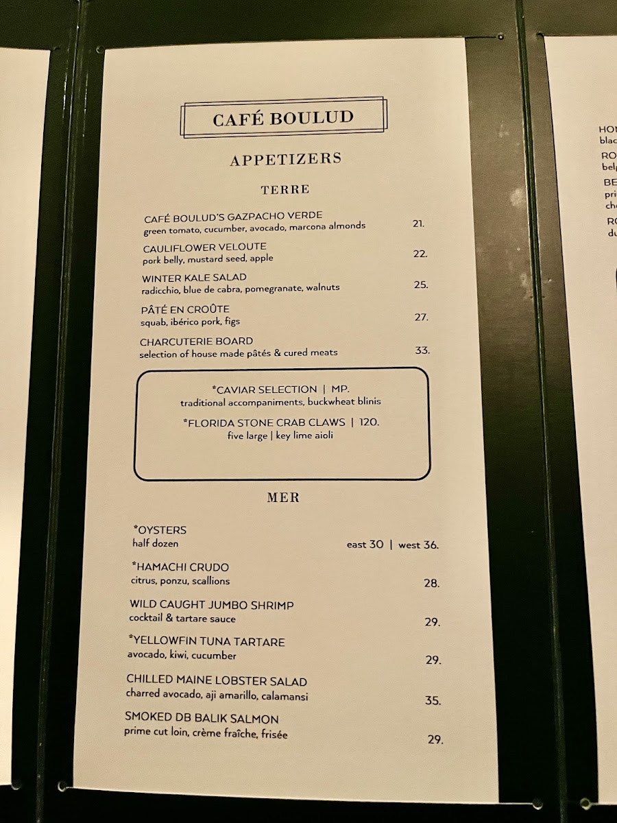 Cafe Boulud Menu 7