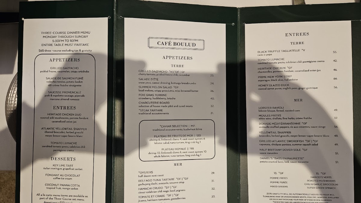 Cafe Boulud Menu 9