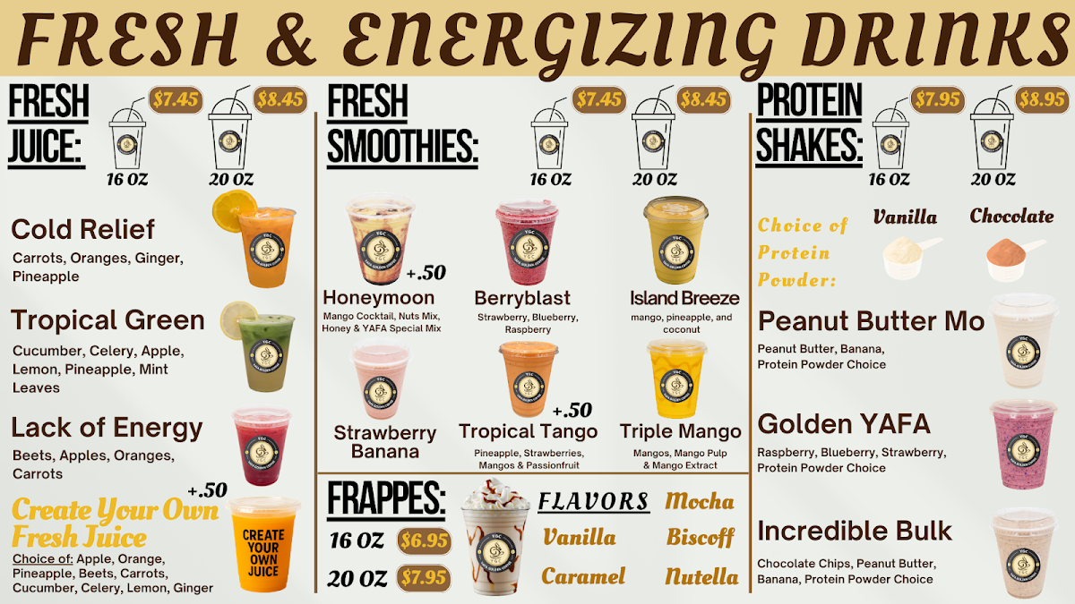 YAFA GOLDEN COFFEE Menu 2