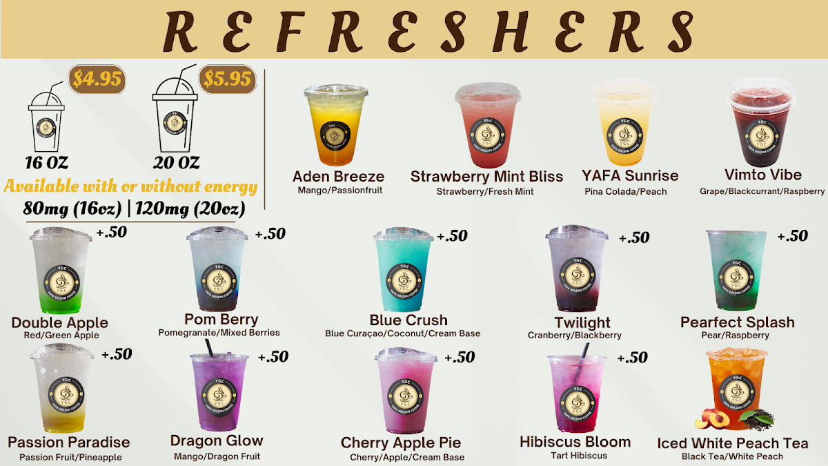 YAFA GOLDEN COFFEE Menu 5