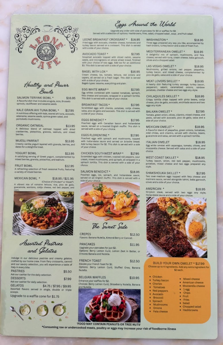 Leone Café Menu 2