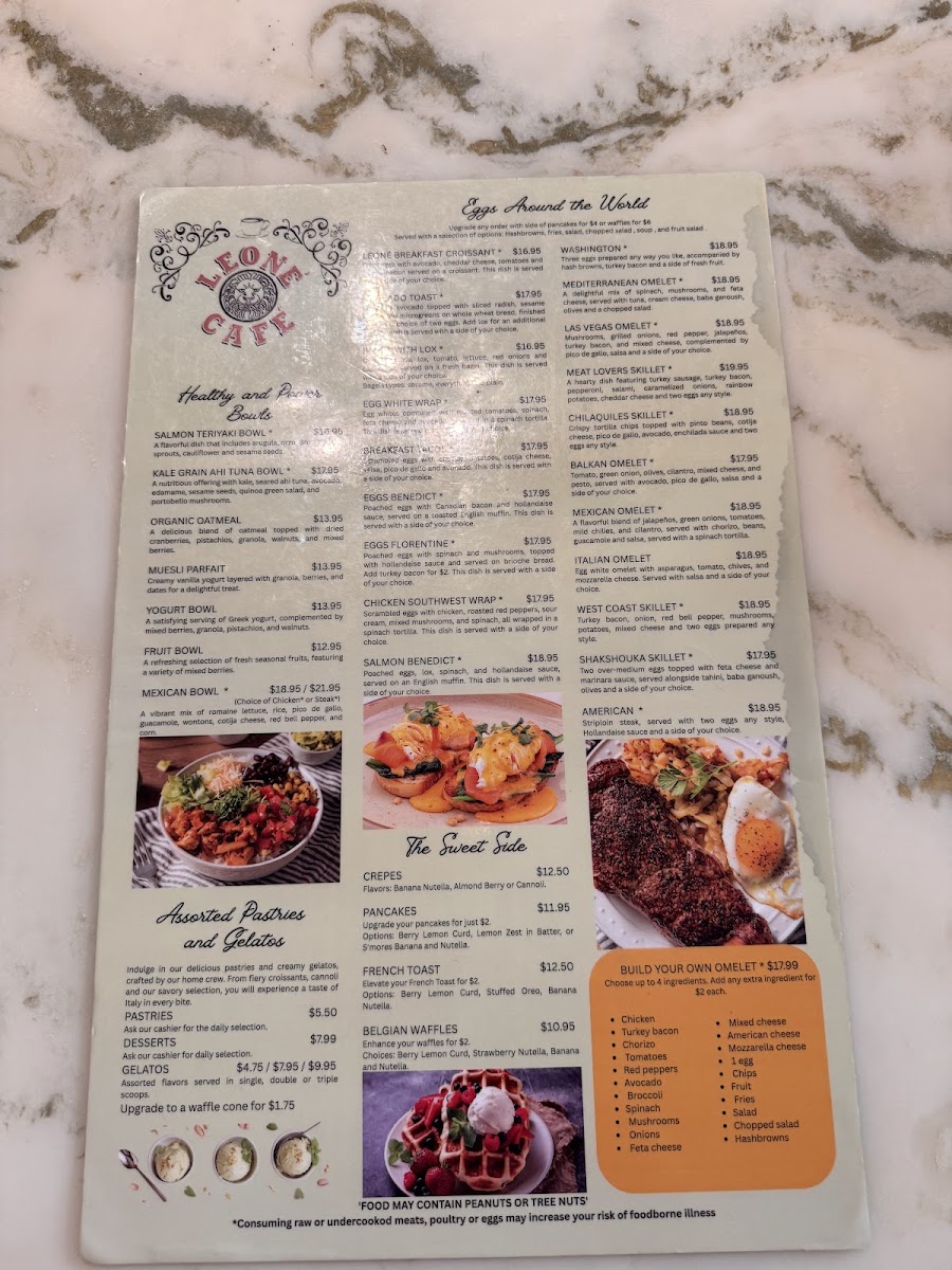 Leone Café Menu 3