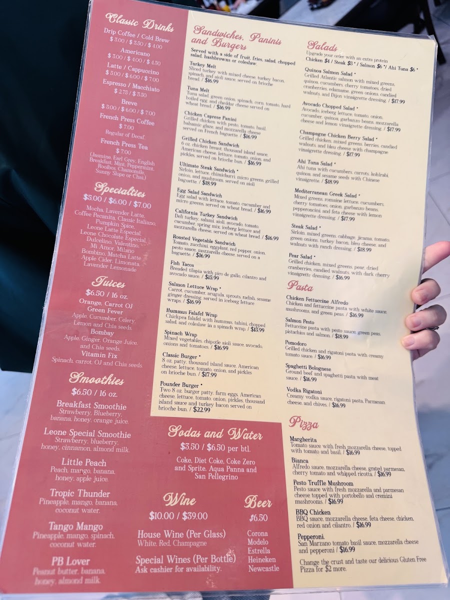 Leone Café Menu 4