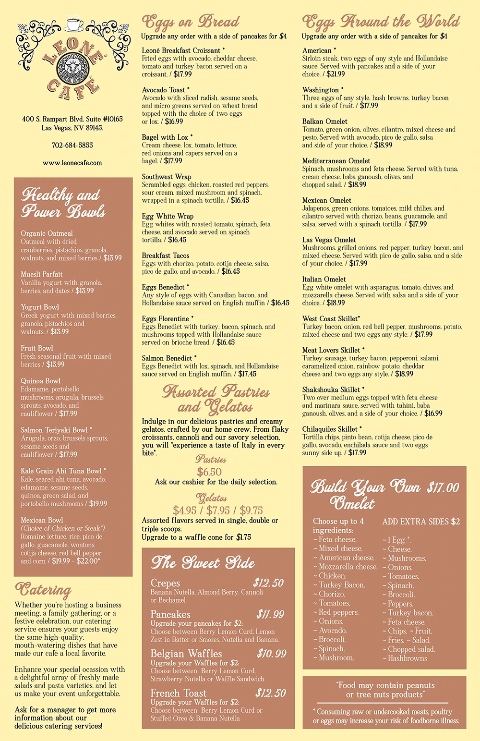 Leone Café Menu 6