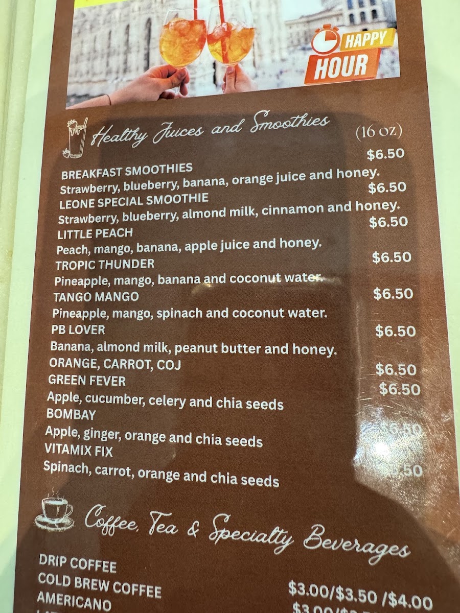 Leone Café Menu 8