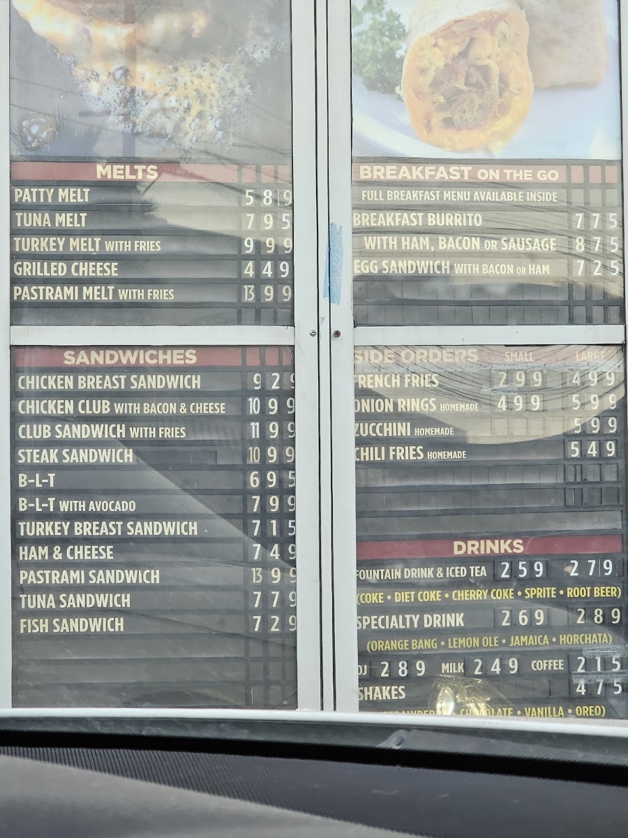Astro Burger Menu 3