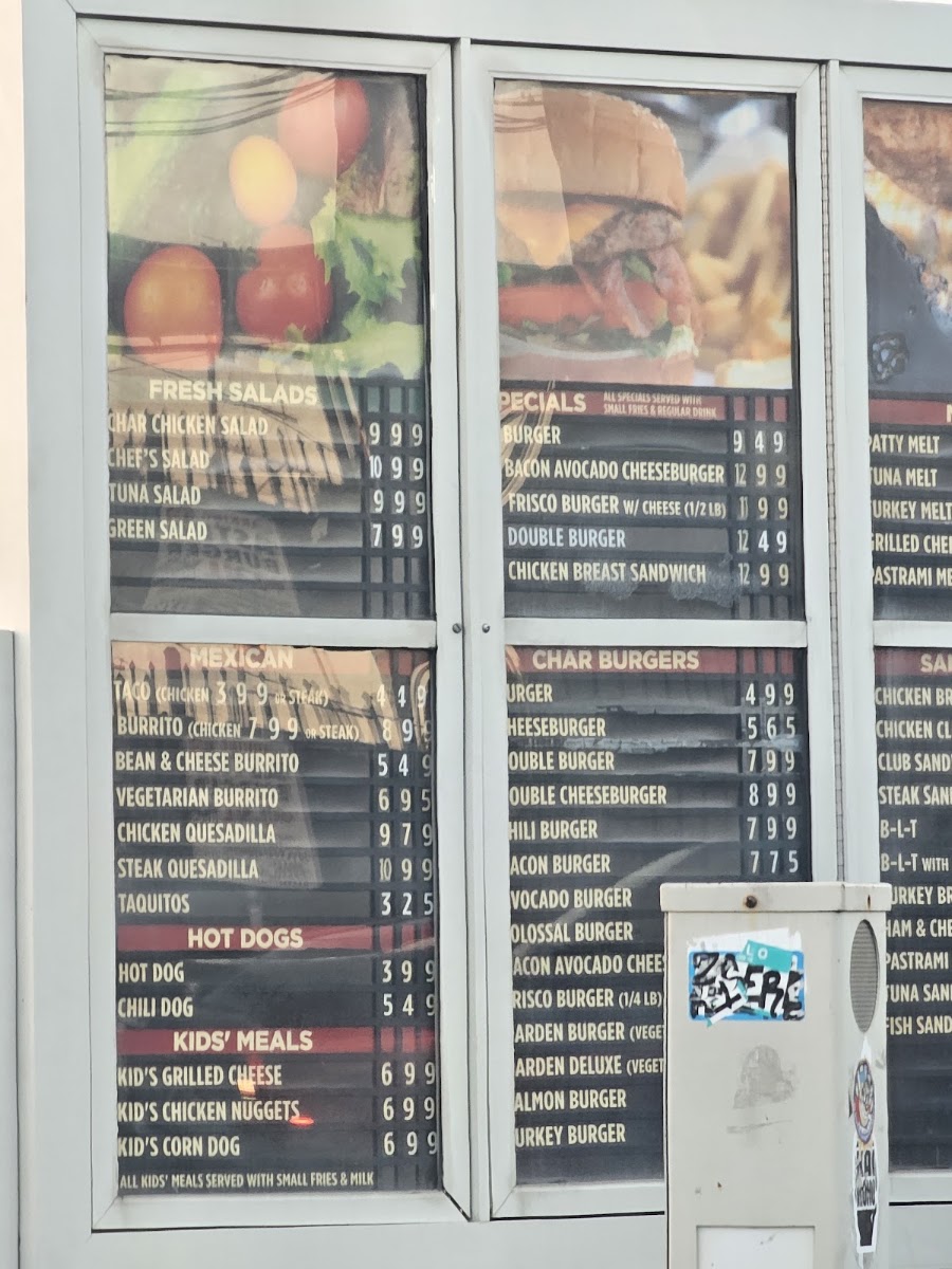 Astro Burger Menu 4