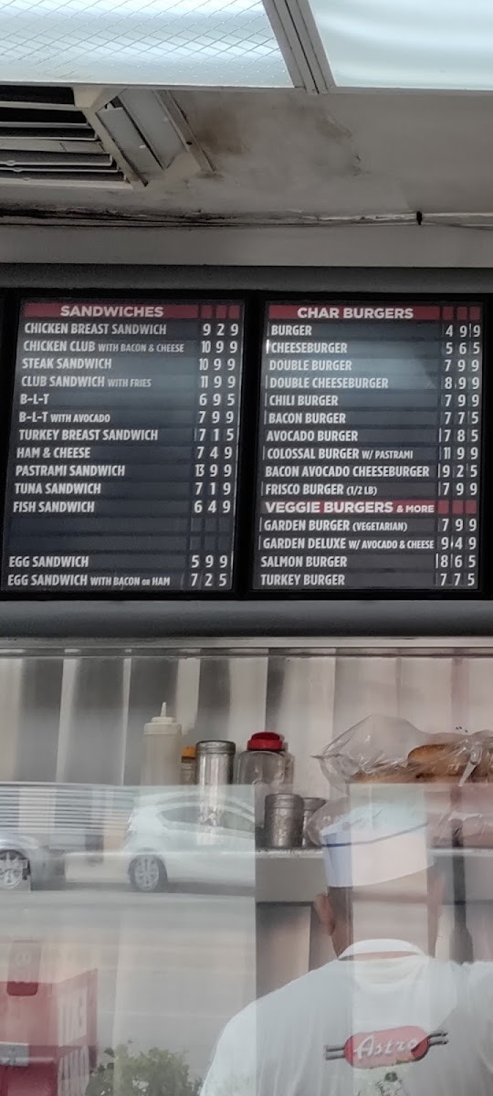Astro Burger Menu 5