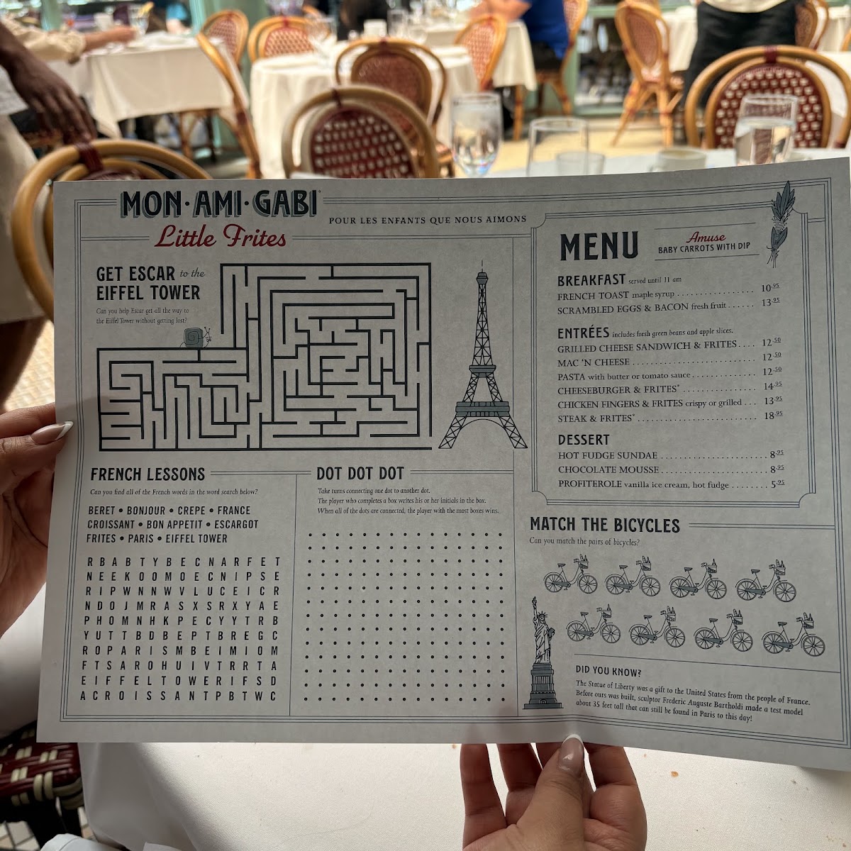 Mon Ami Gabi Menu 4