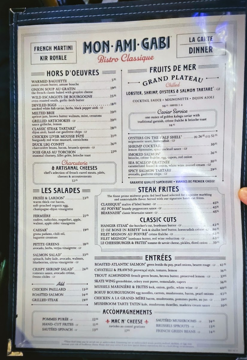 Mon Ami Gabi Menu 5