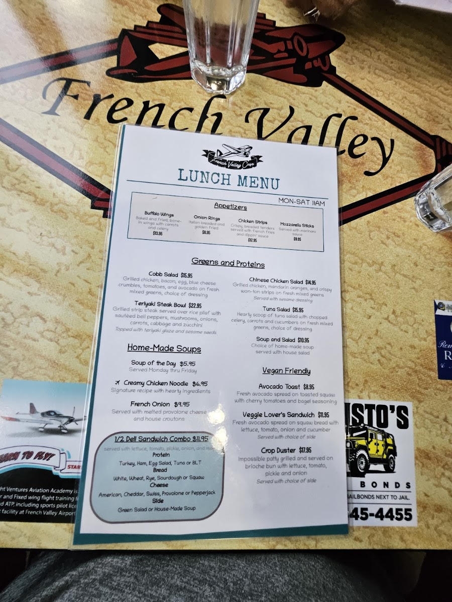 French Valley Cafe Menu 3