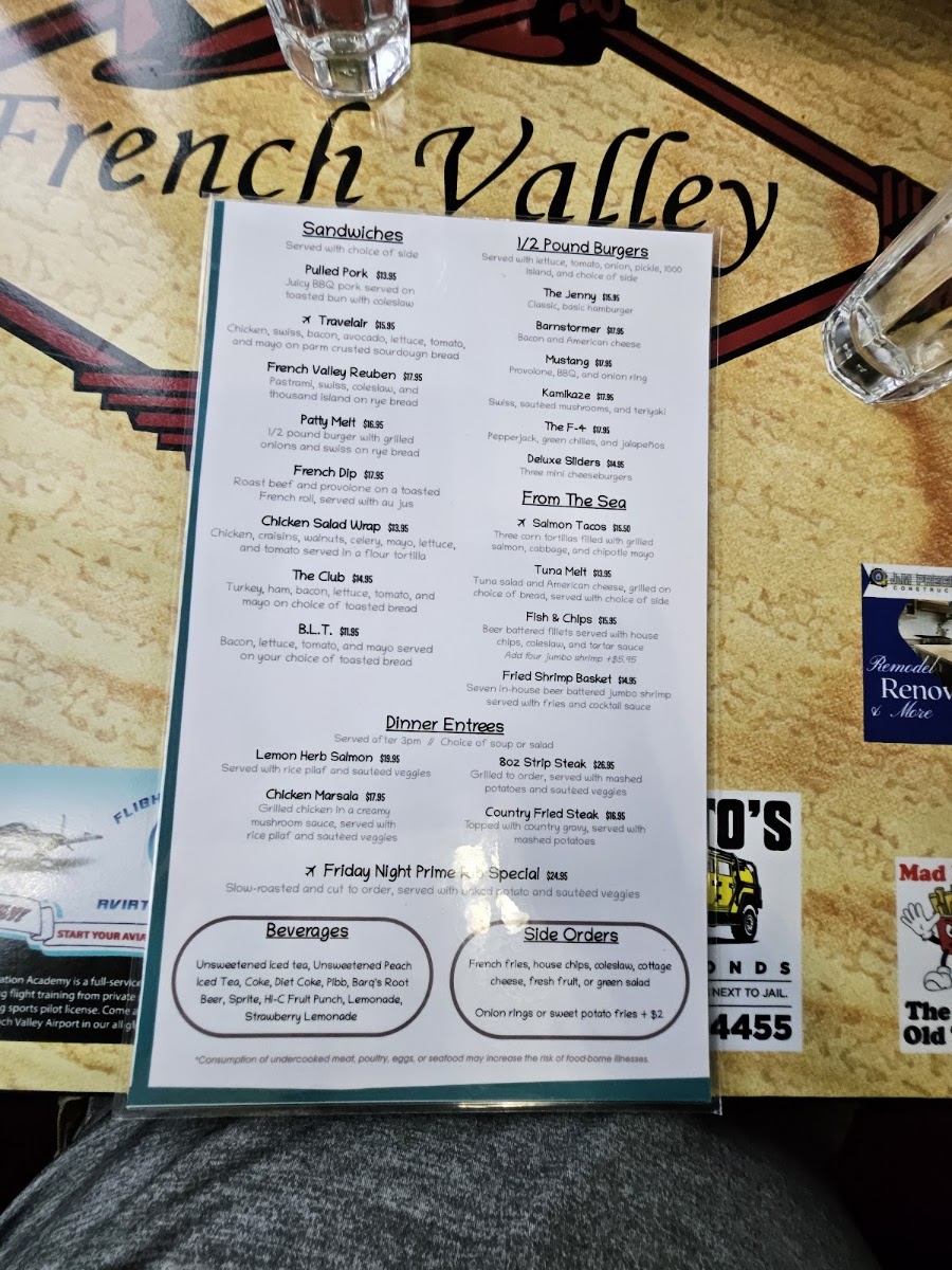 French Valley Cafe Menu 4