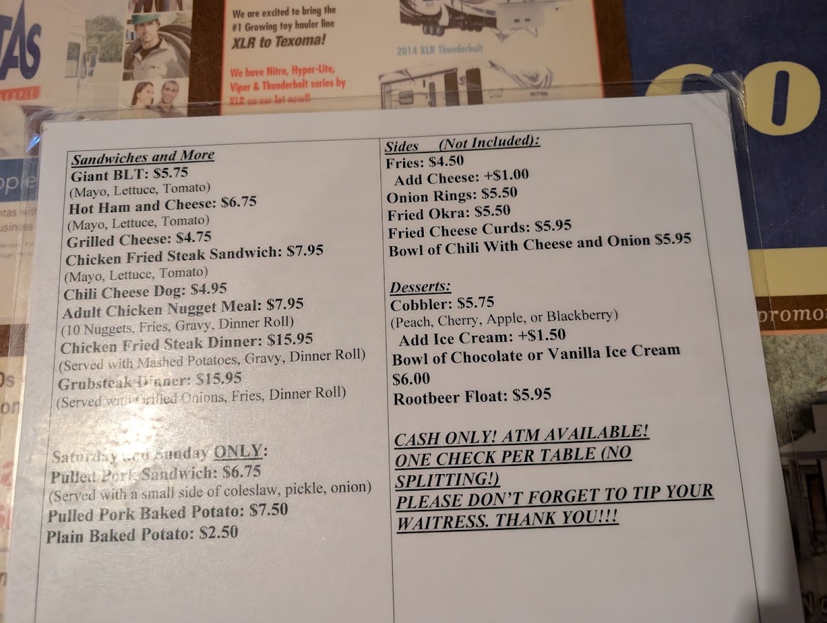 Meers Store and Restaurant Menu 9