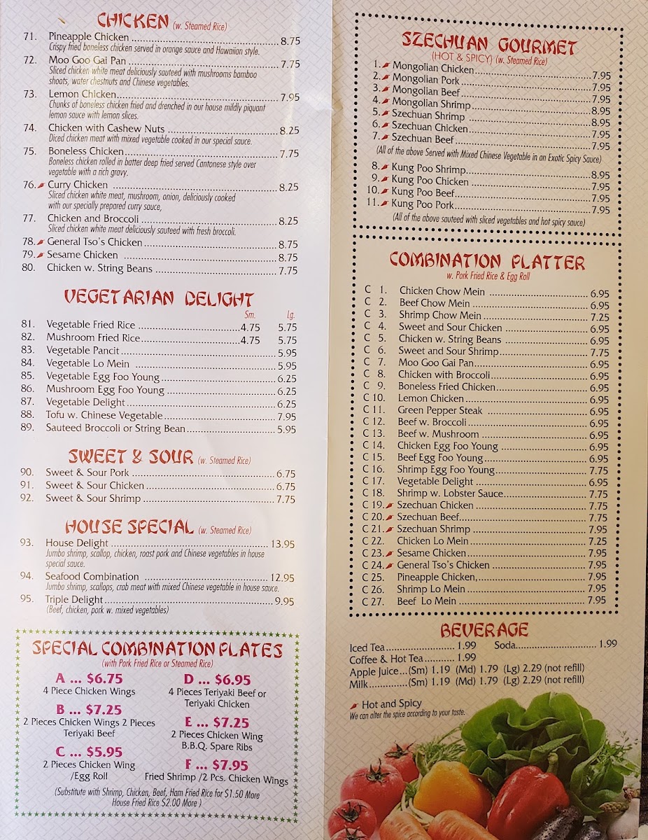 China Town Menu 1