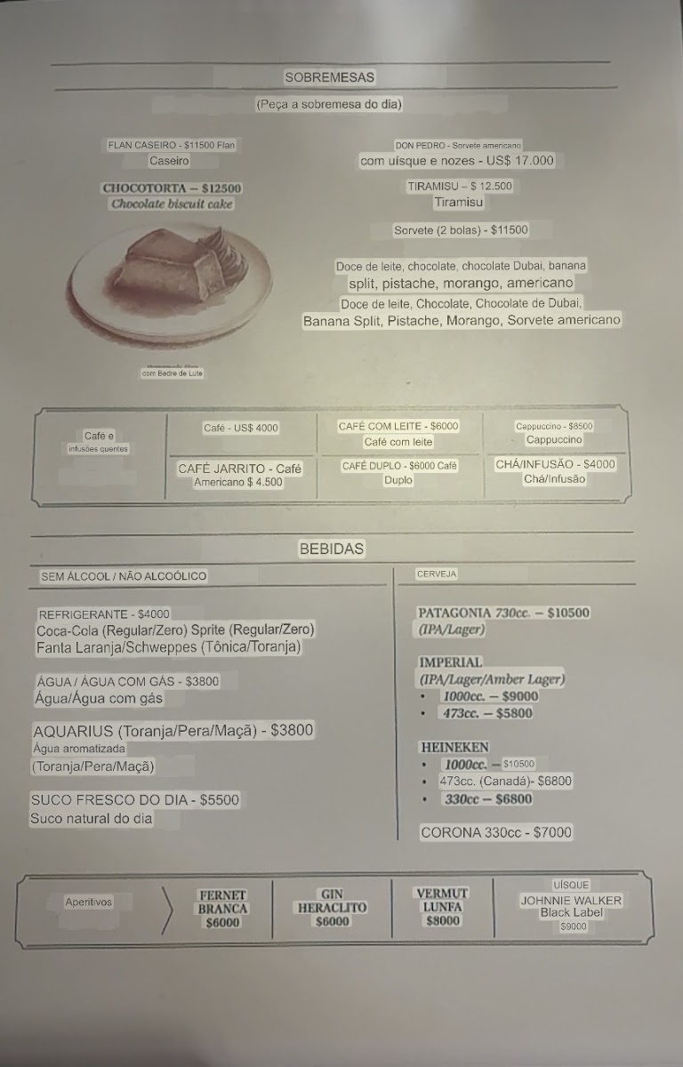 Santos Manjares Menu 1