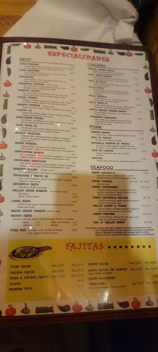 Veracruz Mexican Restaurant Menu 10