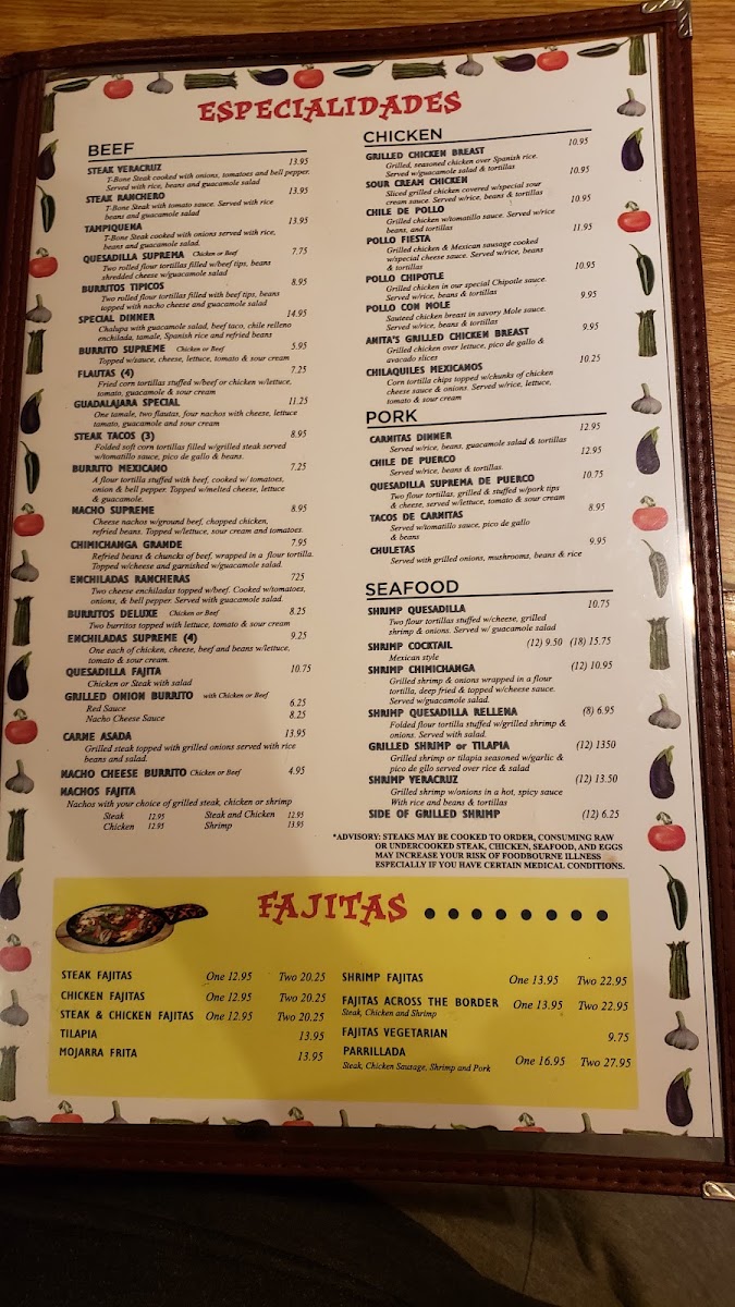 Veracruz Mexican Restaurant Menu 3