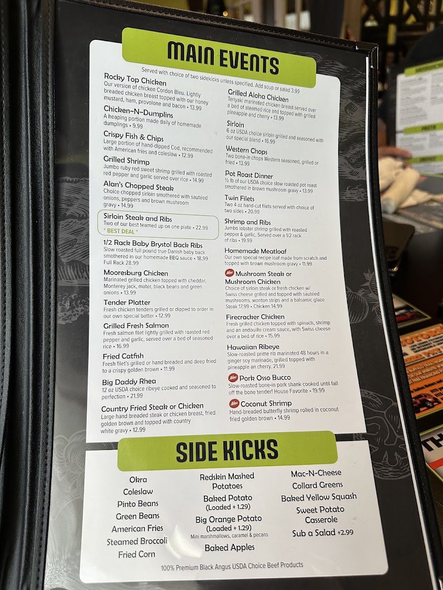 Green Tomato Grill Menu 2