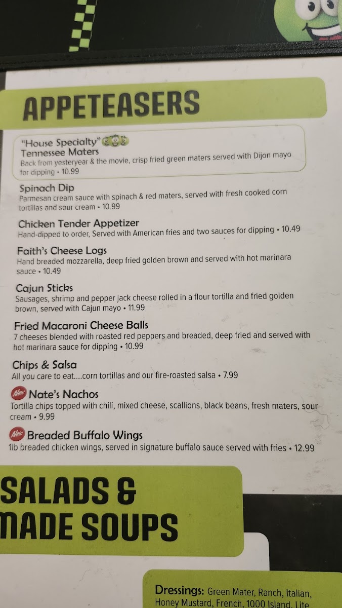 Green Tomato Grill Menu 3