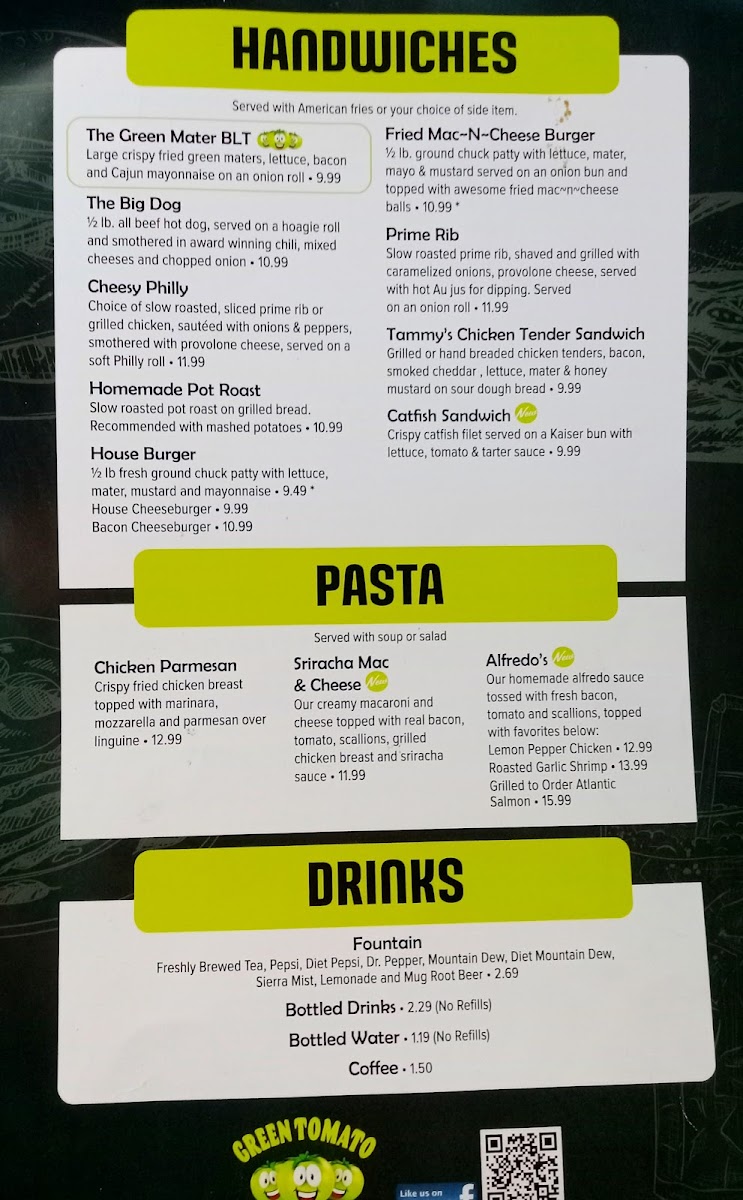 Green Tomato Grill Menu 6
