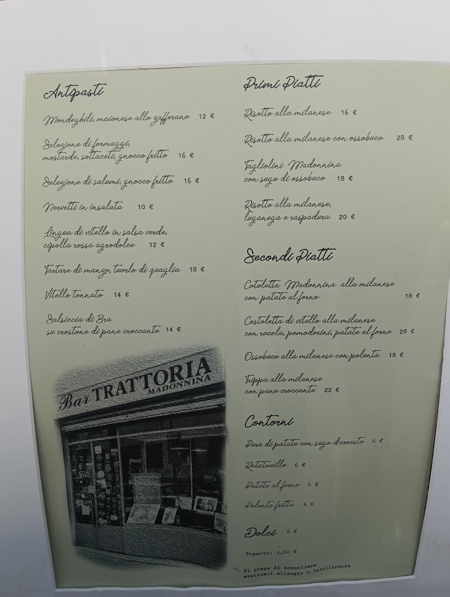 Trattoria Madonnina Menu 4