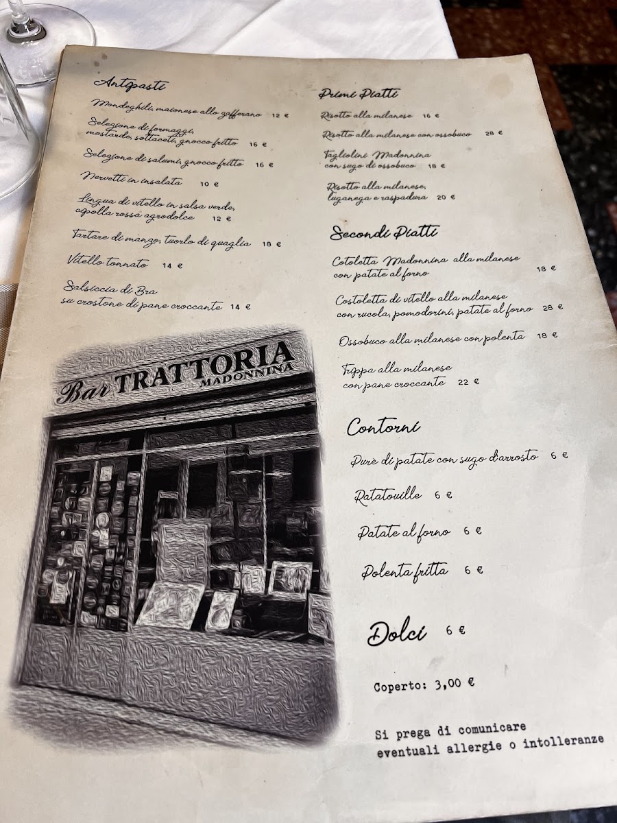 Trattoria Madonnina Menu 6