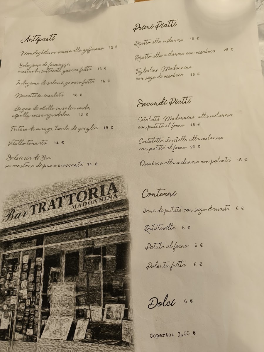 Trattoria Madonnina Menu 7