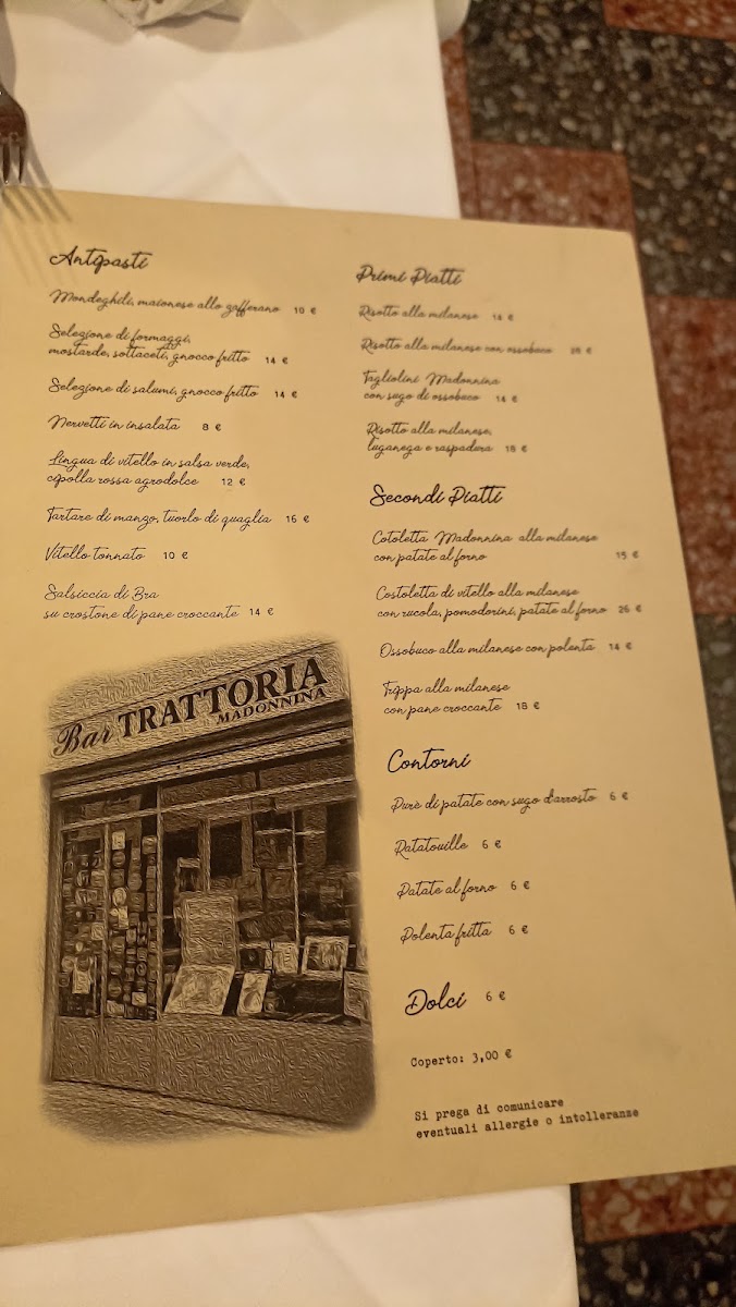 Trattoria Madonnina Menu 8