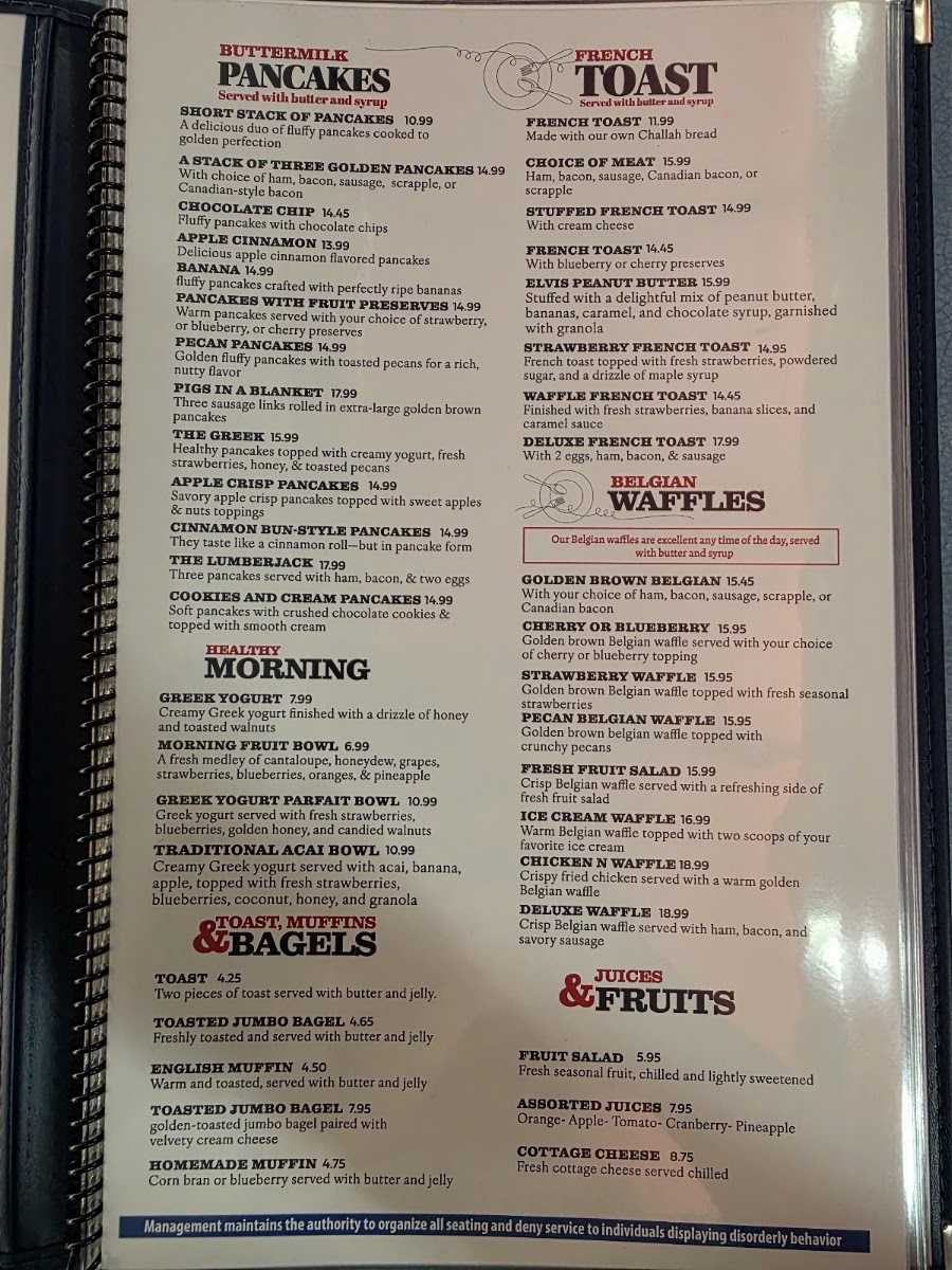 Red Cup Diner Menu 2