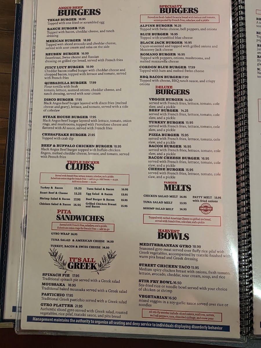 Red Cup Diner Menu 6