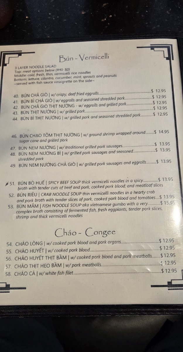 Phở Thành Restaurant Menu 3