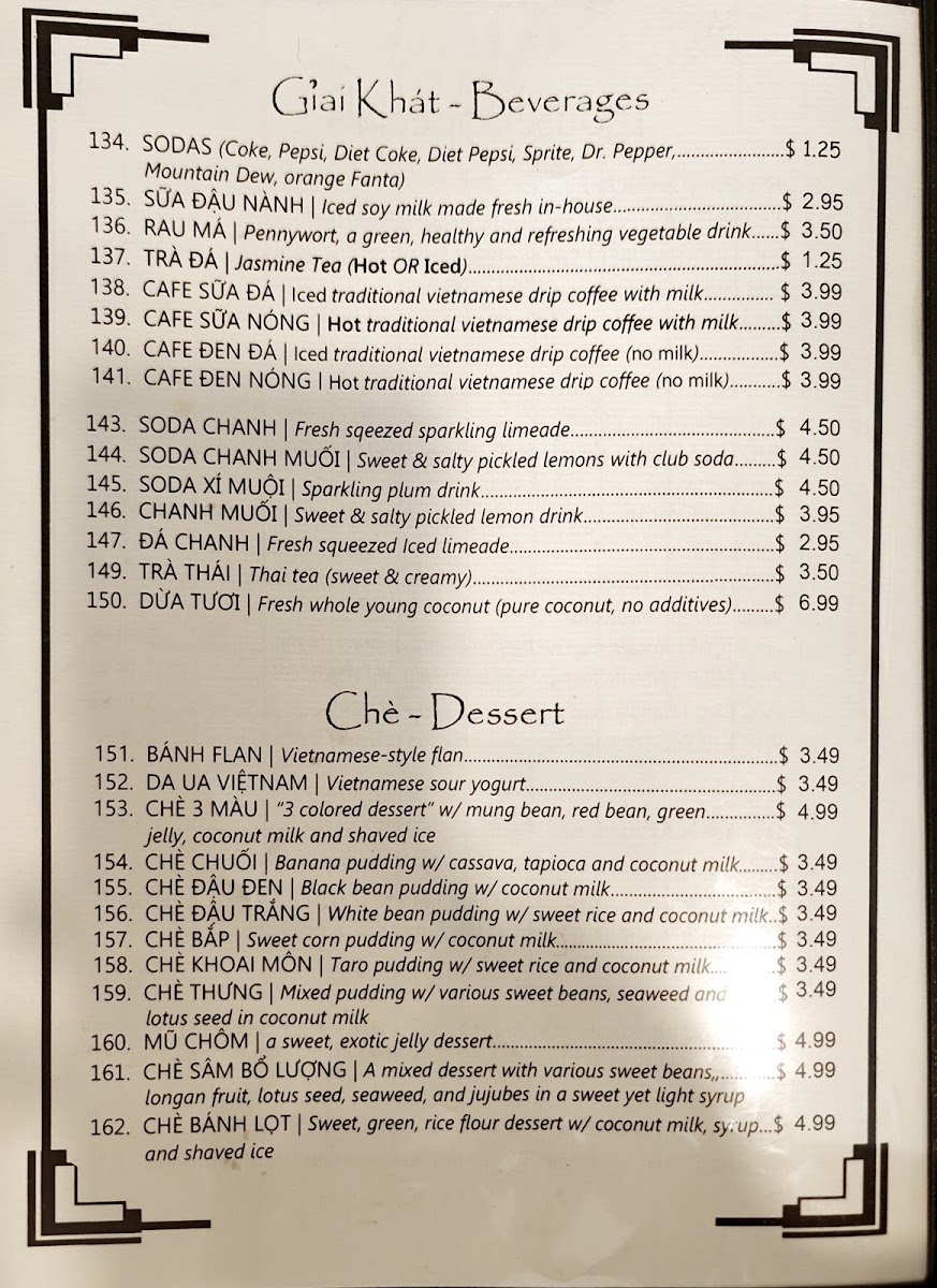 Phở Thành Restaurant Menu 9