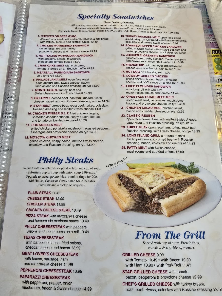 South Star Diner Menu 7