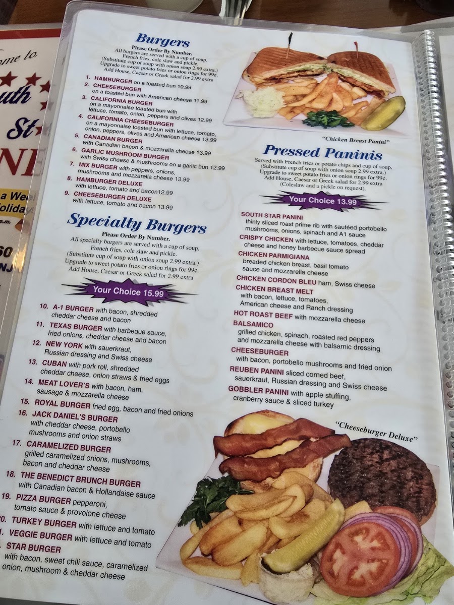 South Star Diner Menu 9