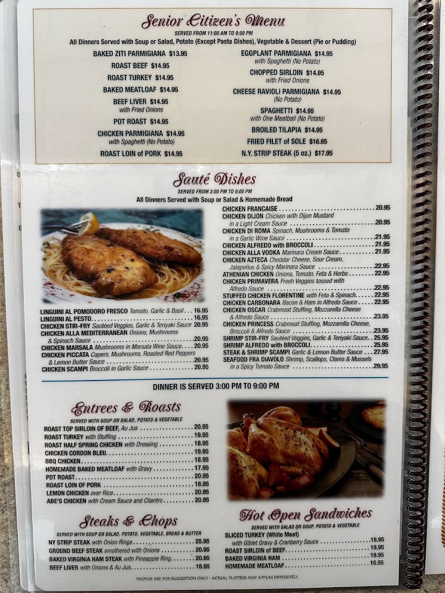 Village Diner Menu 5