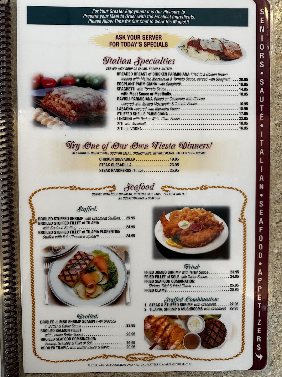 Village Diner Menu 7