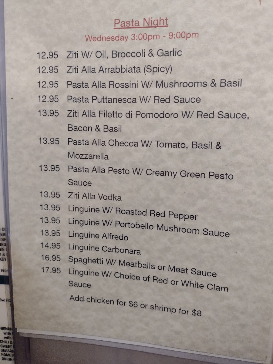Village Diner Menu 9