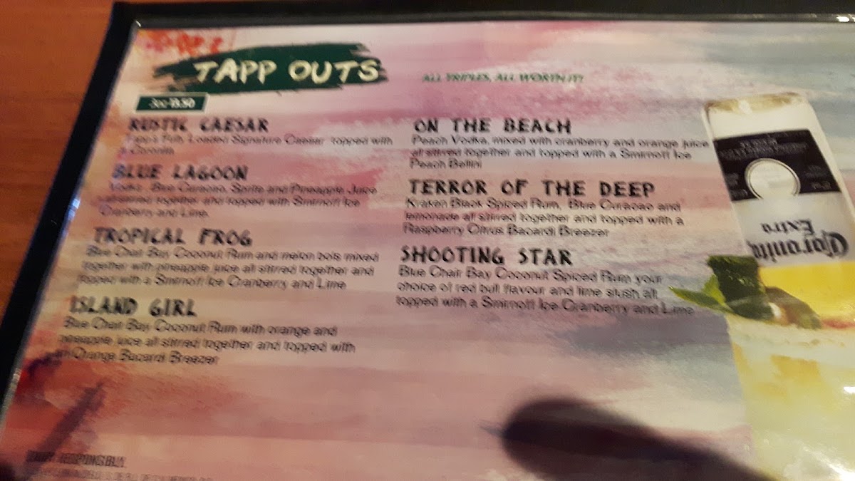 Tapp's Neighbourhood Pub Menu 6