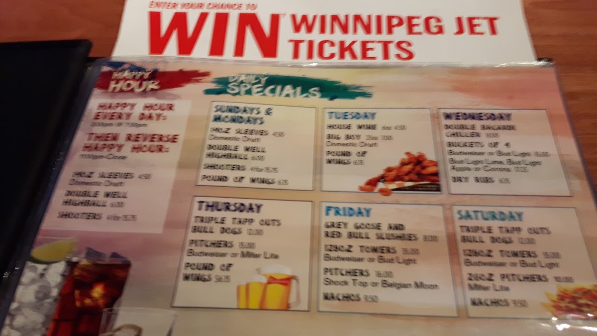 Tapp's Neighbourhood Pub Menu 7