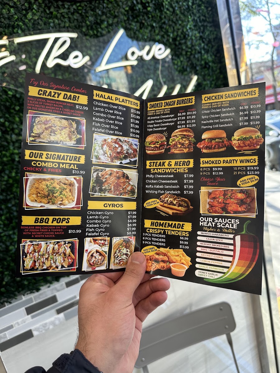 Halal Chicks and Platters Menu 2