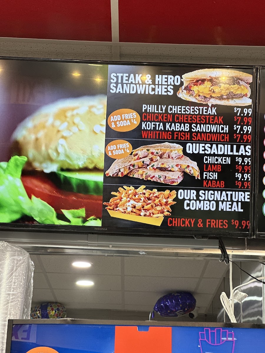 Halal Chicks and Platters Menu 8