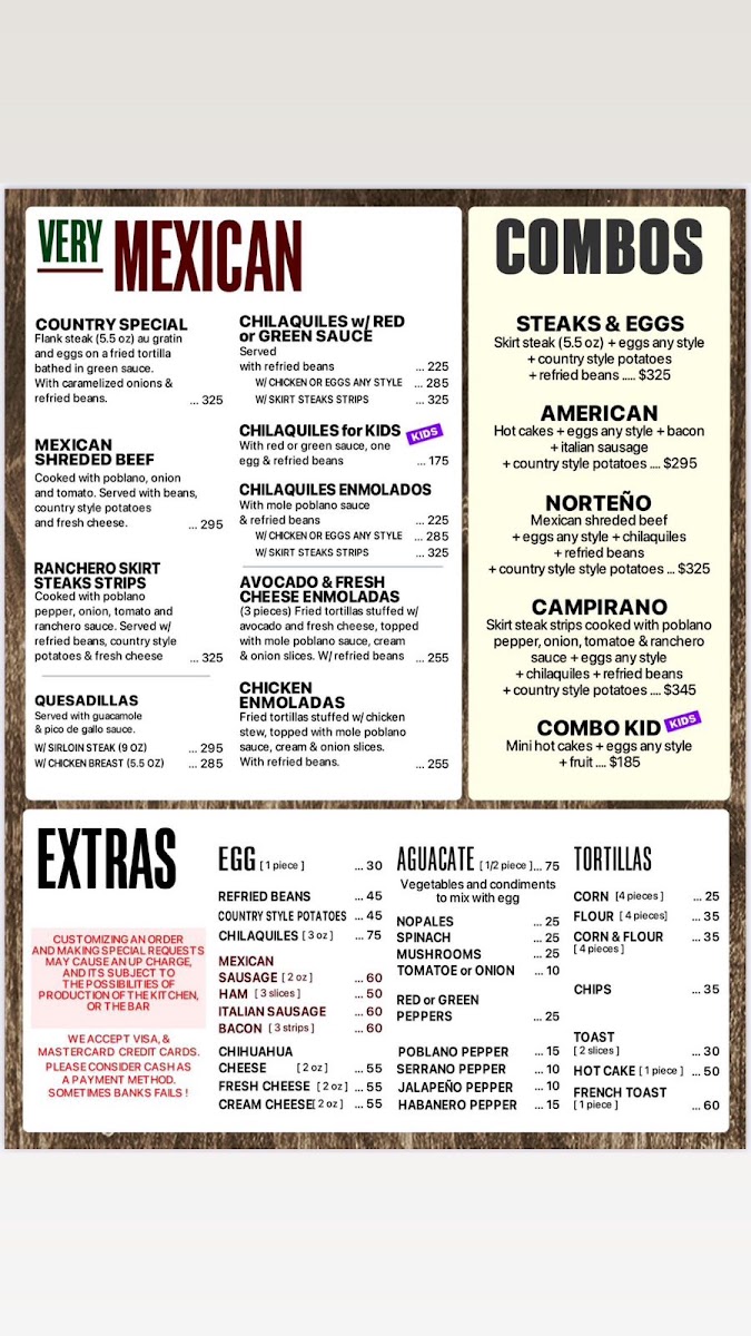 La Casa Country CSL Menu 7