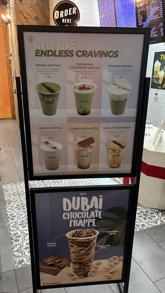 It's Boba Time - Vermont Menu 3