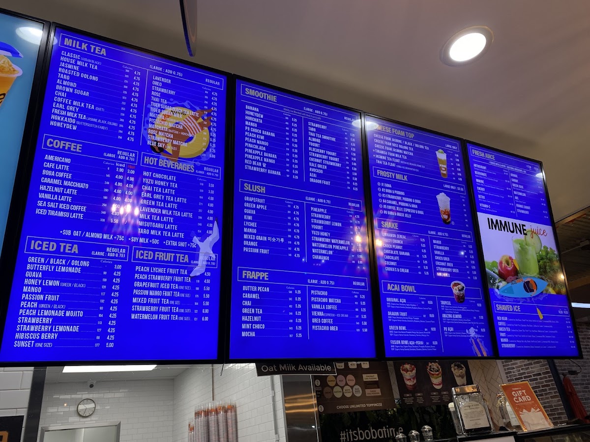 It's Boba Time - Vermont Menu 8