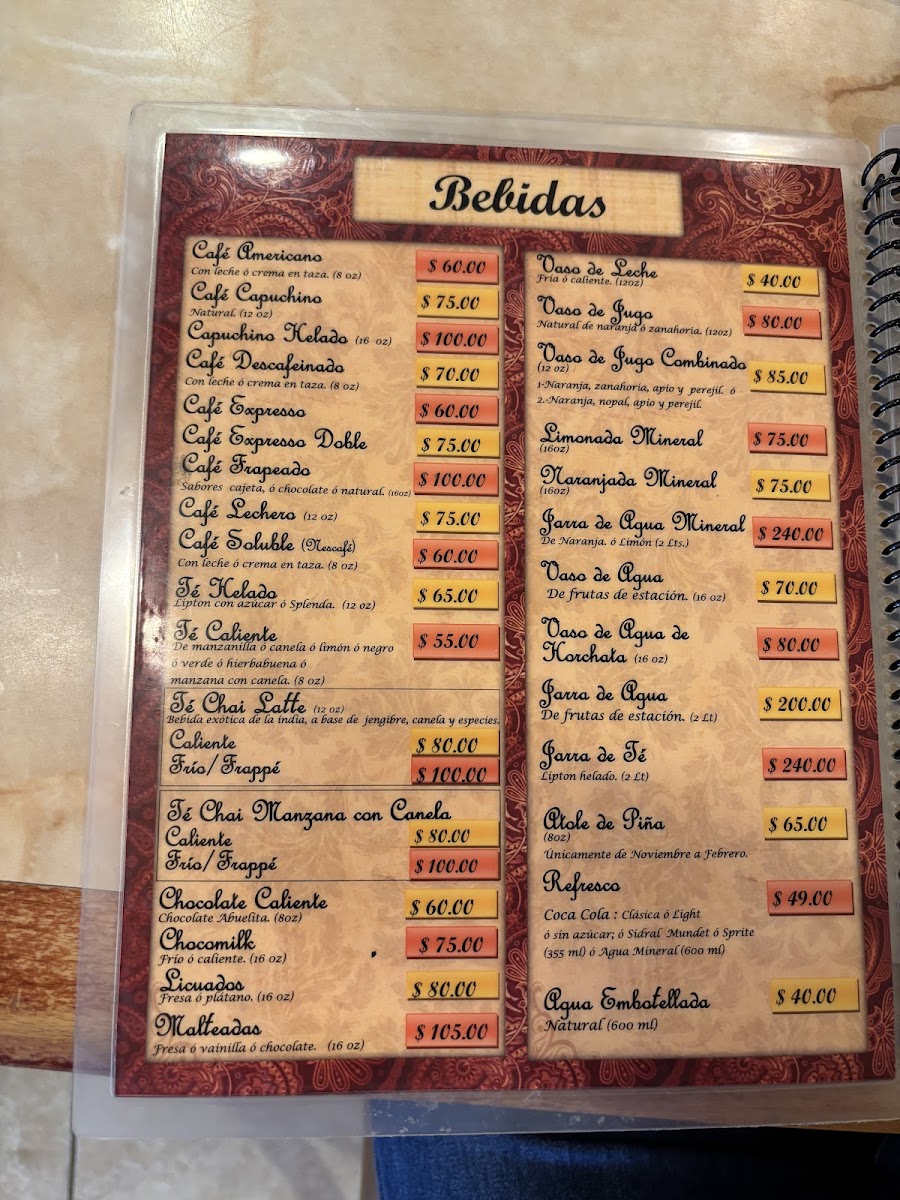 El Itacate Lomas Tampico Menu 10