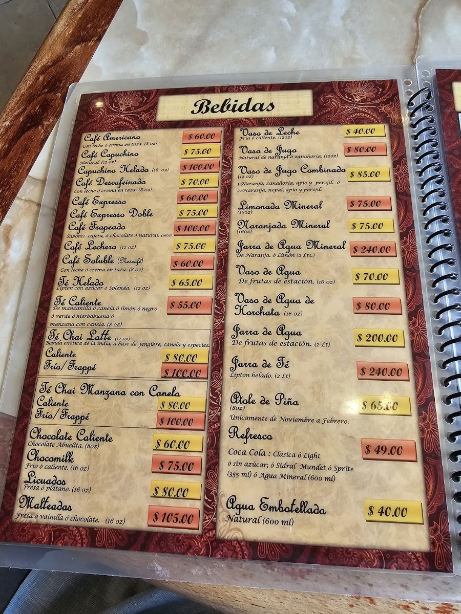 El Itacate Lomas Tampico Menu 4