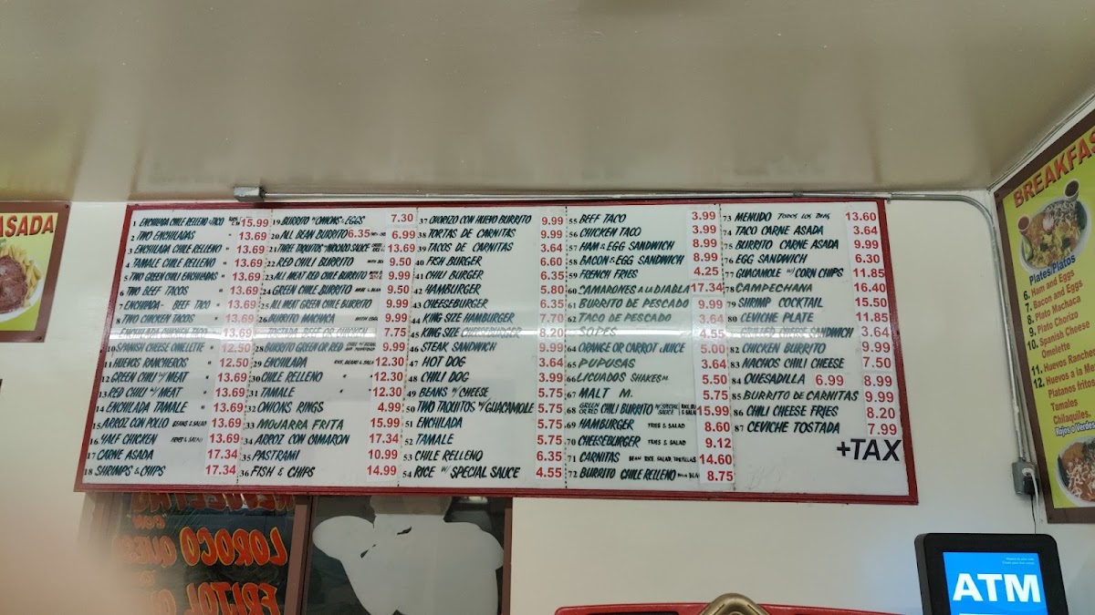 Lucy's Drive Thru Menu 4